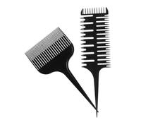 VINTORKY Lot De 2 Peignes À Cheveux Modèle De Perforation Peigne Spécial Double Face Outil De Fabrication Peigne D'Insertion Spécial Modèle D'Ongle De Langue Sceau De
