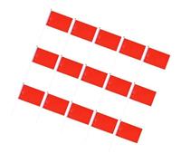 VINTORKY Lot de 25 Drapeaux Rouges Rectangulaires en Polyester, Faciles à Transporter, Usage Polyvalent pour Défilés et Grandes Ouvertures