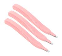 VINTORKY Lot de 3 arrache-agrafes en vrac : extracteur d'agrafes, stylo pour enlever les clous, lève-agrafes robustes, outil de Noël, bureau, école, rose