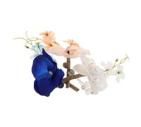 VINTORKY Lot de 3 Broches Orchidée en Soie et Lin Légères pour Mariages et Banquets, Design Unique et Élégant, Ornement Polyvalent pour Témoins et Femmes