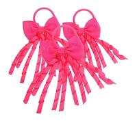 VINTORKY Lot de 3 Élastiques à Cheveux Nœuds Girls Chouchous Colorés pour Filles Accessoires de Cheveux Élastiques Résistants