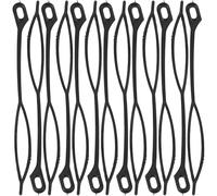 VINTORKY Lot de 30 set de set de Aiguilles à Crochet Réutilisables pour Perruques, Tissage de Cheveux, en Plastique Noir, Faciles à Utiliser, Portables pour Coiffure