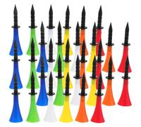 VINTORKY Lot de 30 Tees de Golf avec Coussinet en Silicone : Tees d'entraînement avec Coussinet en Silicone pour l'entraînement Practice, en intérieur comme en extérieur.