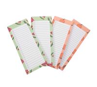 VINTORKY Lot de 4 blocs-notes pour réfrigérateur, bloc-notes magnétique motif fruits pour listes de courses