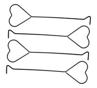 VINTORKY Lot de 4 Crochets de Cœur pour Mèche de Bougie Accessoires pour Bougies Aromatiques Éteignoirs et Bouchons pour Bougies Fines de 1 CM de Diamètre
