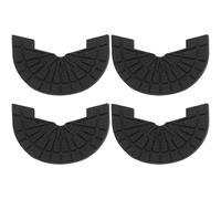 VINTORKY Lot de 4 embouts de talon en caoutchouc pour chaussures - Semelles de rechange pour bottes - Plaques de talon antidérapantes de 4 mm d'épaisseur avec dos auto-adhésif - Protection de