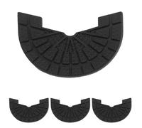 VINTORKY Lot de 4 embouts de talon en caoutchouc pour chaussures - Semelles de rechange pour bottes - Plaques de talon antidérapantes de 4 mm d'épaisseur avec dos auto-adhésif - Protection de