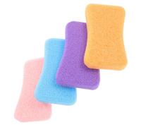 VINTORKY Lot de 4 Limes à Pieds en Pu pour Enlever les Callosités et Exfolier la Peau Morte, Outil Manuel Pratique pour Pédicure à Domicile, Différentes Couleurs