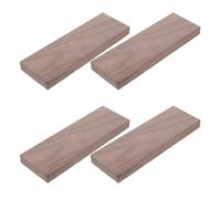 VINTORKY Lot de 4 plaquettes de manche pour couteaux : matériau pour la fabrication de manches de couteaux - Plaquette de manche en bois de noyer - Pièce de rechange pour de cuisine et projets de