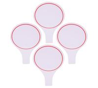 VINTORKY Lot de 4 Tableaux Effaçables à Sec en Mousse Rouge pour Juges Format Simple Face, Légers et Portables, Spectacles de Talents et Compétitions