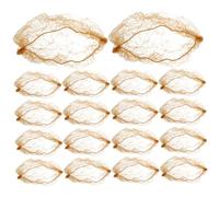 VINTORKY Lot de 50 Filets à Chignon Élastiques Accessoires Coiffure Noir Pratiques pour Infirmières et Hôtesses de L'Air pour Événements Formels et Cosplay