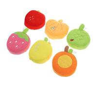 VINTORKY Lot de 6 Éponges de Bain pour Bébé Exfoliantes et Massantes de Fruits, Douces et Colorées, Bain des Garçon et Filles