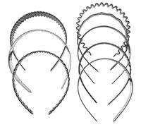 VINTORKY Lot De 8 Bandeaux En Plastique Antidérapants Petits Et Moyens, Serrage-tête Sport Unisexe Pour Visage, Lavage, Soin, Design Lisse Confortable, Usage Quotidien