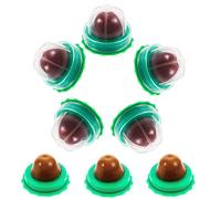 VINTORKY Lot de 8 Boules de Friandises à l'herbe à Chat pour Chaton, Collations Saines Faciles à Conserver pour Nettoyer Les Dents et Vitamines Naturelles