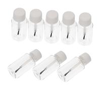 VINTORKY Lot De 8 Bouteilles Vides Pour Vernis à Ongles Transparentes 20ml Avec Pinceau En Pet Résistant Usage Professionnel Et Personnel Manucure
