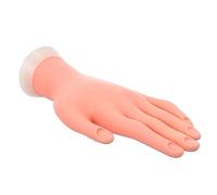 VINTORKY Main Factice De Manucure Flexible Silicone Modèle D’entraînement Gauche Pour Nail Art Professionnel Débutants Formation Onglerie Pratique Légère