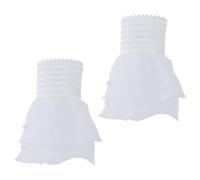 VINTORKY Manchettes Décoratives en Tissu Blanc Détachables et Respirantes pour Femmes et Adolescentes, Accessoires Élégants pour Photo à Thème et Robe de Mariage