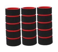 VINTORKY Manchon Mousse Antidérapant pour Barre de Traction 100 Mm Noir et Rouge, Lot de 3, Protection en Mousse Souple pour Accessoires Fitness, Adapté à Usage Intérieur sur Porte,