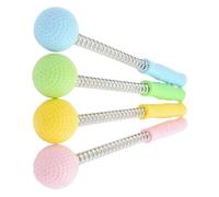 VINTORKY Marteau de Massage 4 Pièces Balles en Silicone pour Massage Shiatsu du Cou et Dos, Appareil Portable pour Soulager la Fatigue, Adapté aux Hommes, Femmes et Personnes Âgées,