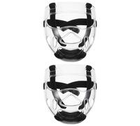 VINTORKY Masque de Taekwondo 2 Pièces Visière Large et Détachable, Compatible Casque de Lutte et Boxe, Conçu pour Entraînement Intensif et Compétition