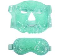 VINTORKY Masque Facial Gel Chaud/froid Polyvalent Sangle Réglable, Léger et Portable pour Soins Visage, Compresse Froide et Chaude, Masque Rafraîchissant pour Yeux - Couleur Aléatoire
