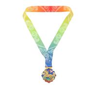 VINTORKY Médaille de Courses : Médaille de vainqueur équestre avec Ruban Autour du Cou, thème « Année du Cheval », 6,9 cm (2,7 Pouces), Prix de première Place pour Les Sports, Les Coureurs et