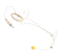 VINTORKY Microphone Serrage-tête Beige avec Oreillette Confortable, Compatible Polyvalent, pour Présentations et Performances sur Scène, Matériaux Cuivre et PVC