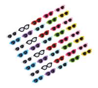 VINTORKY Mini Lunettes de Soleil Charme et Breloque Plate pour Bijoux Artisanaux, Accessoires Scrapbooking en Résine Uv, Lot de 40 Pièces Multicolores, pour Décoration de Coques de