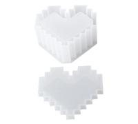 VINTORKY Moule en Silicone Forme Cœur pour Loisirs Créatifs DIY, Facile à Utiliser Nettoyer, pour Fabriquer Vos Propres Objets en Résine