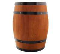 VINTORKY Ornement de Seau à Vin Mural en Bois, Tonneau à Vin Demi-baril, Décor Demi-baril, Style Rétro Rustique, pour Bar et Maison