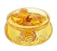 VINTORKY Ornement en Cristal Or de Corne D'abondance Unique, Décoration de Bureau Solide et Facile à Placer, pour Salon ou Chambre à Coucher