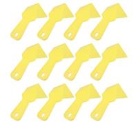 VINTORKY Outil D'angle Intérieur en Plastique Jaune 12pcs, Truelle Angle Intérieur Prise Confortable pour Enduit Facile et Arrondi Précis des Coins