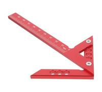 VINTORKY Outil de Marquage Précis en Alliage D'aluminium pour Travail du Bois, Chercheur de Centre Polyvalent Rouge, pour Charpentiers et Débutants