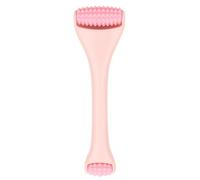 VINTORKY Outil Massage Visage et Yeux en Silicone Double Tête, Bâtonnet Ergonomique pour Soin Peau et Massage Visage Féminin