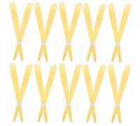 VINTORKY Outils d'extraction d'oreilles 20 bougies auriculaires en cire jaune crème avec bouchons forme trompette pour soins personnels hommes femmes stabilité de combustion