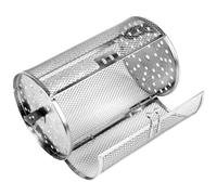 VINTORKY Panier à Griller Rotatif Argenté en Acier Inoxydable