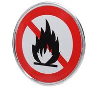 VINTORKY Panneau d'Avertissement Extérieur en Aluminium 30 Cm - Prévention Feux de Forêt, Signalisation Sécurité pour Campings et Forêts, Panneau Incendie à Installation Facile en Été