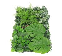 VINTORKY Panneau Mur Végétal Artificiel Haie Synthétique Plastique Résistant Uv Pour Décoration Murale Extérieure Et Intérieure Jardin Terrasse Bureau