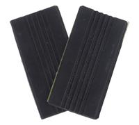 VINTORKY Patins Antidérapants pour Grosse Caisse Batterie 1 Paire Protection Métallique Noire pour Pédales Tambour Accessoires Percussion Robuste Usage Professionnel et Débutant