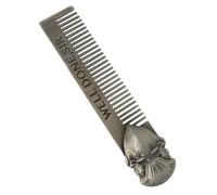 VINTORKY Peigne Acier Inoxydable à Dents Fines Pour Homme Outil De Coiffure Portable Et Peigne Anti-pelliculaire Pour Coiffage Précis Et Sain
