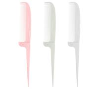 VINTORKY Peignes à Queue de Rat Peigne Fin Lot de 3 en Plastique Pliables Multifonction pour Cheveux, Outil Pratique pour Séparation et Coiffure Salon Domicile