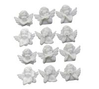 VINTORKY Pendentifs Ange en Résine Blanche 20 Pièces, Style Rétro Baroque