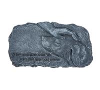 VINTORKY Pierre Commémorative Statue Souvenir Jardin pour Animaux en Résine | Peut Afficher Photo, Étanche, Décor pour Hommage à Domicile, Figurine Funéraire Sobre