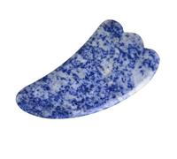 VINTORKY Plaque à Gratter en Jade Naturel pour Soin Visage et Corps, Outil de Massage Lisse et Confortable, Reste Frais pour Démaquillage et Relaxation Couleur Aléatoire