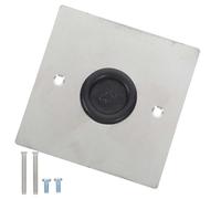VINTORKY Plaque Cache Prise Acier Inoxydable avec Vis Plaque Aveugle Décorative Murale pour Interrupteur et Boîte Encastrement Installation Rapide sans Outils