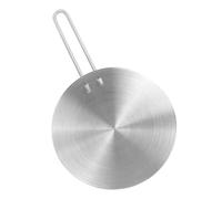 VINTORKY Plaque D'adaptation en Acier Inoxydable pour Plaque de Cuisson à Induction, Diffuseur Thermique Amovible Poignée, Compatible Cuisinière Induction, Ustensile Indispensable Cuisine