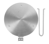 VINTORKY Plaque de Diffusion Chaleur Inox pour Cuisson Induction et Gaz Plaque Adaptateur avec Poignée Détachable Répartiteur Thermique et Facile à Nettoyer pour Piano Cuisson