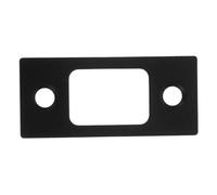 VINTORKY Plaque de Gâche Acier Inoxydable pour Portes Extérieures et Facile à Installer Guide de Verrouillage Compatible avec Serrures à Pêne Dormant Finition Élégante Noire Accessoire