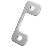 VINTORKY Plaque de Gâche Compatible et Polyvalente Protection Renforcée de Serrure en Acier Inoxydable Argenté pour Porte en Bois pour Maison et Bureau