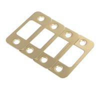 VINTORKY Plaques de gâche pour portes extérieures lot de 4 en acier inoxydable avec installation facile pour cadre commercial et résidentiel usage lourd